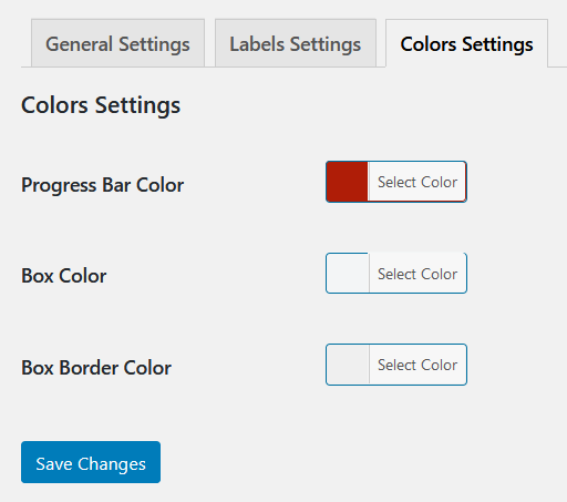 crowdfunding colors settings